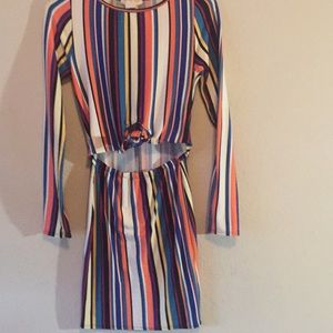 Long sleeve fitted dress